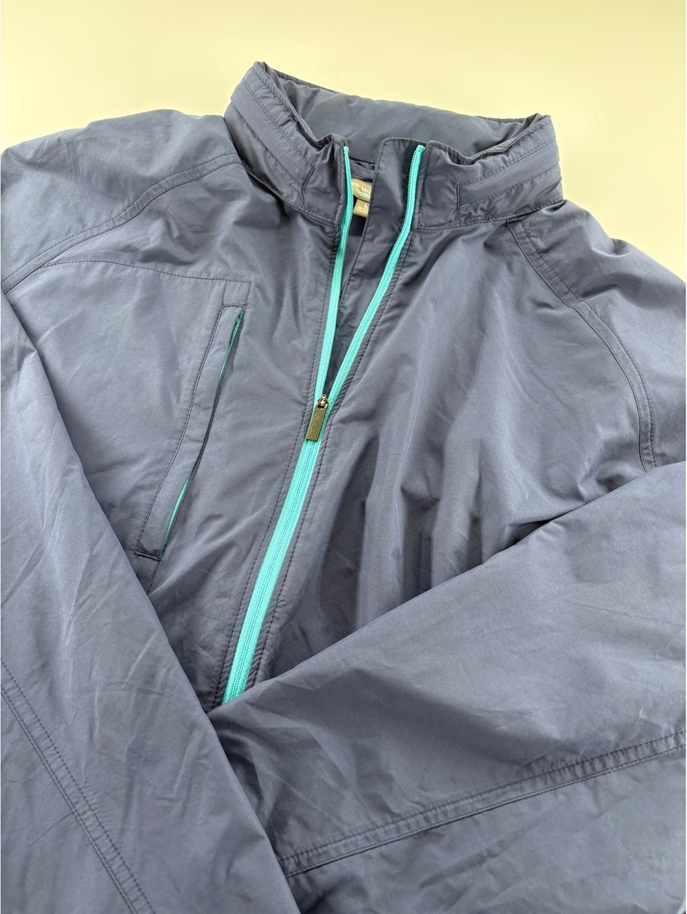 Peter Millar Crown Sport Full Zip Jacket Men's L Navy Blue Windbreaker
